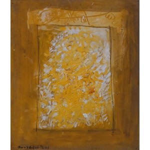 Mashkoor Raza, 12 x 14 Inch, Oil On Board, Calligraphy Painting, AC-MR-755